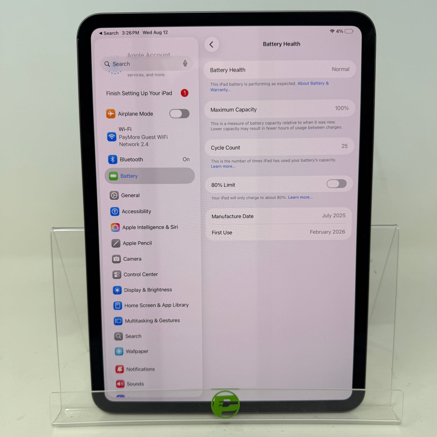 WiFi Only Apple iPad Pro 11" M5 256GB Space Black MDWK4LL/A