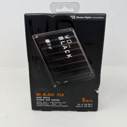 New WD External  P10 Game Drive 5TB USB 3.2 Gen 1 HDD WDBA3A0050BBK-WESN
