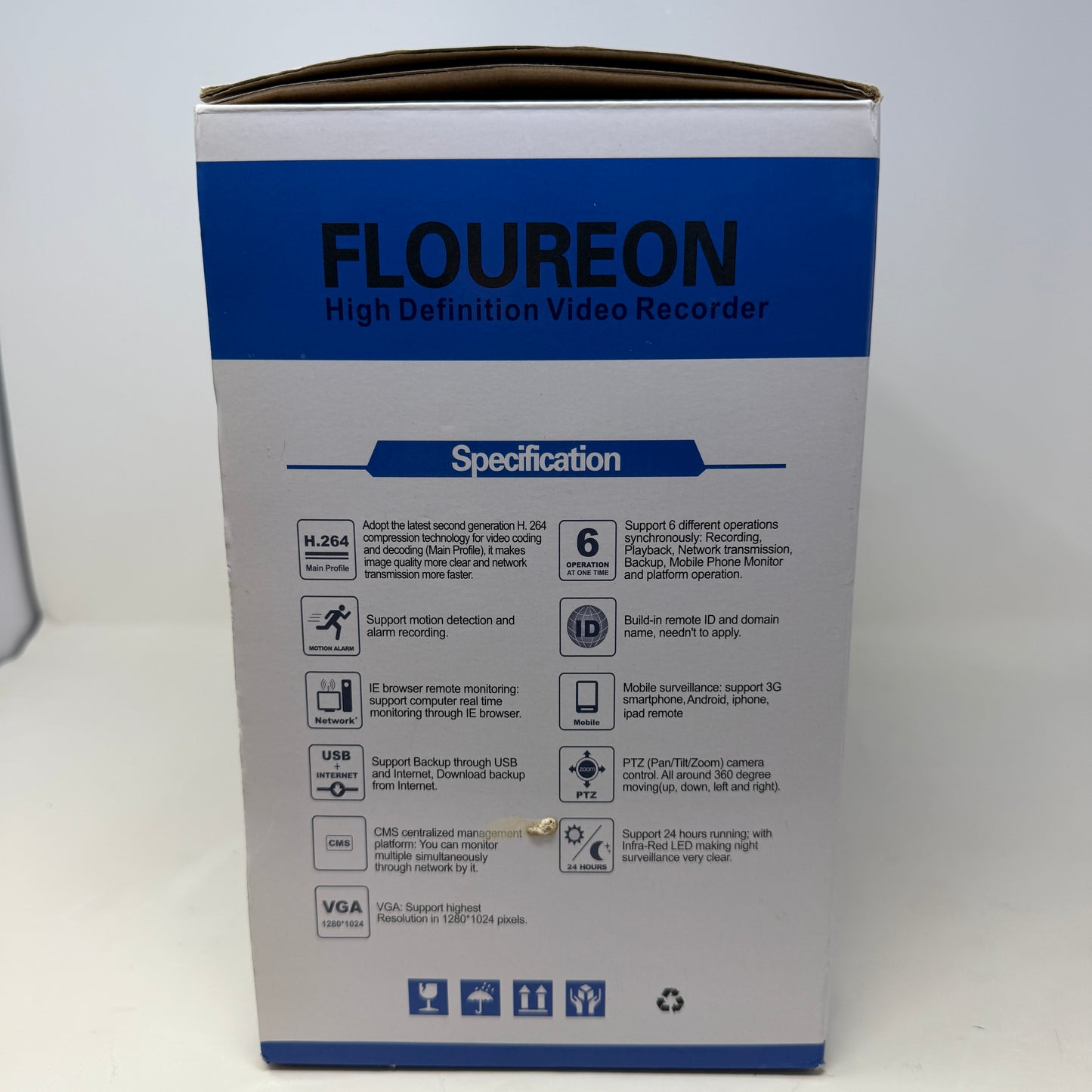 New Floureon H.264 Network/Higfh Definition Video Recorder K2308AX-H-Y03-4C