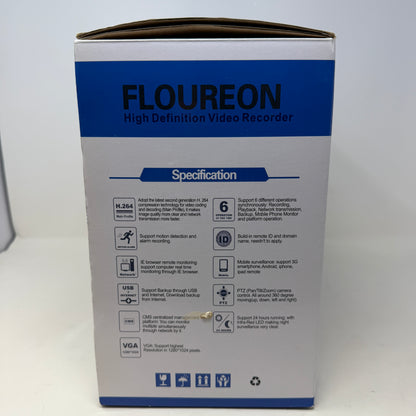New Floureon H.264 Network/Higfh Definition Video Recorder K2308AX-H-Y03-4C