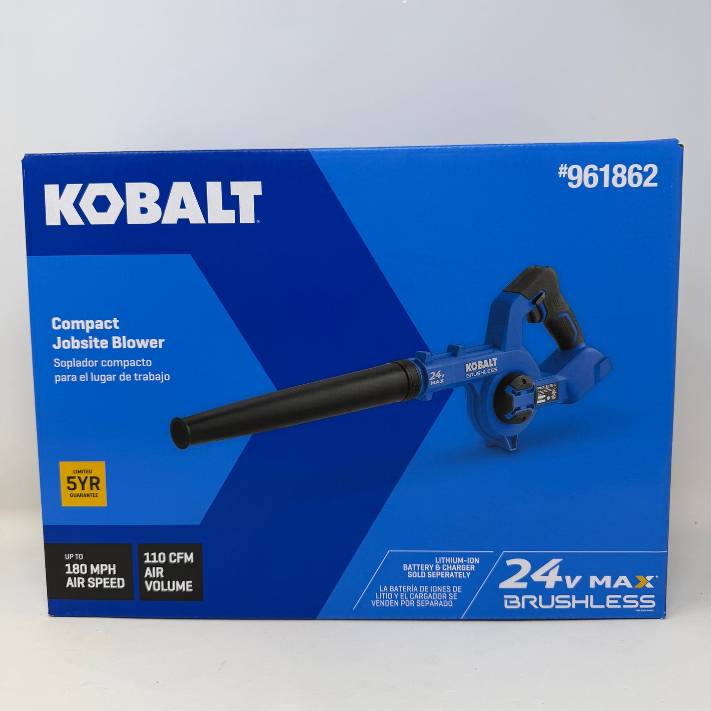 New Kobalt KJB 124B-03 24V Max Compact Jobsite Blower