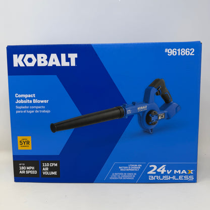 New Kobalt KJB 124B-03 24V Max Compact Jobsite Blower