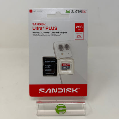 New SanDisk Ultra Plus 256GB 200MB/s High-Speed Memory Card FHD SDSQUBQ-256G-ATG