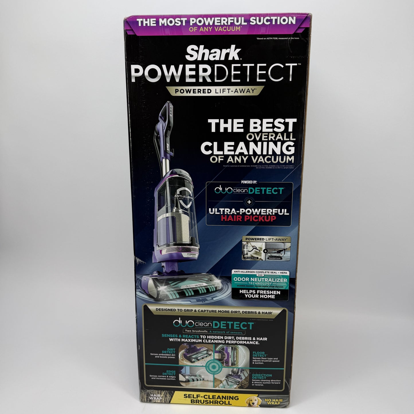 New Shark Powerdetect Bagless Corded Upright Vacuum Black AZ4002