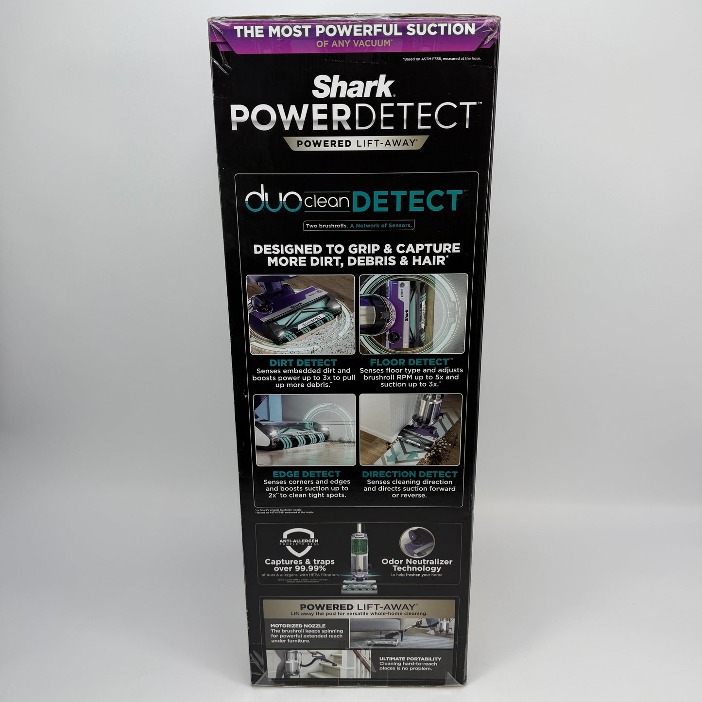 New Shark Powerdetect Bagless Corded Upright Vacuum Black AZ4002