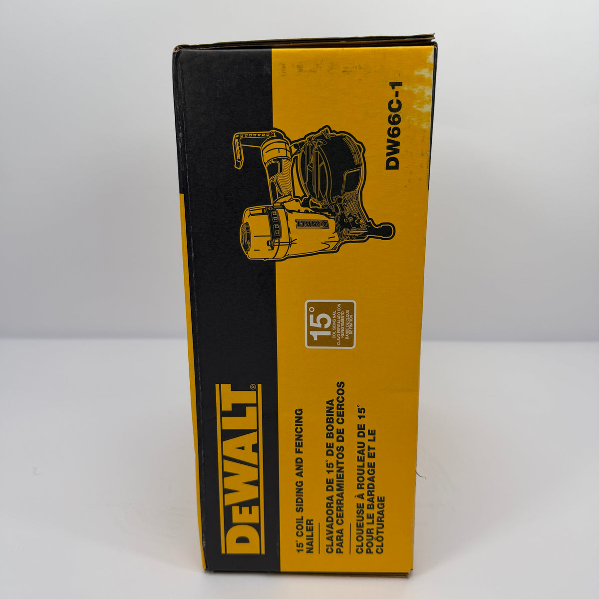 New DeWalt DW66C-1 15-Degree Coil Siding and Fencing Nailer