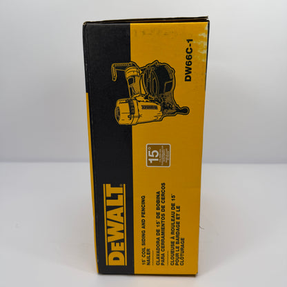 New DeWalt DW66C-1 15-Degree Coil Siding and Fencing Nailer