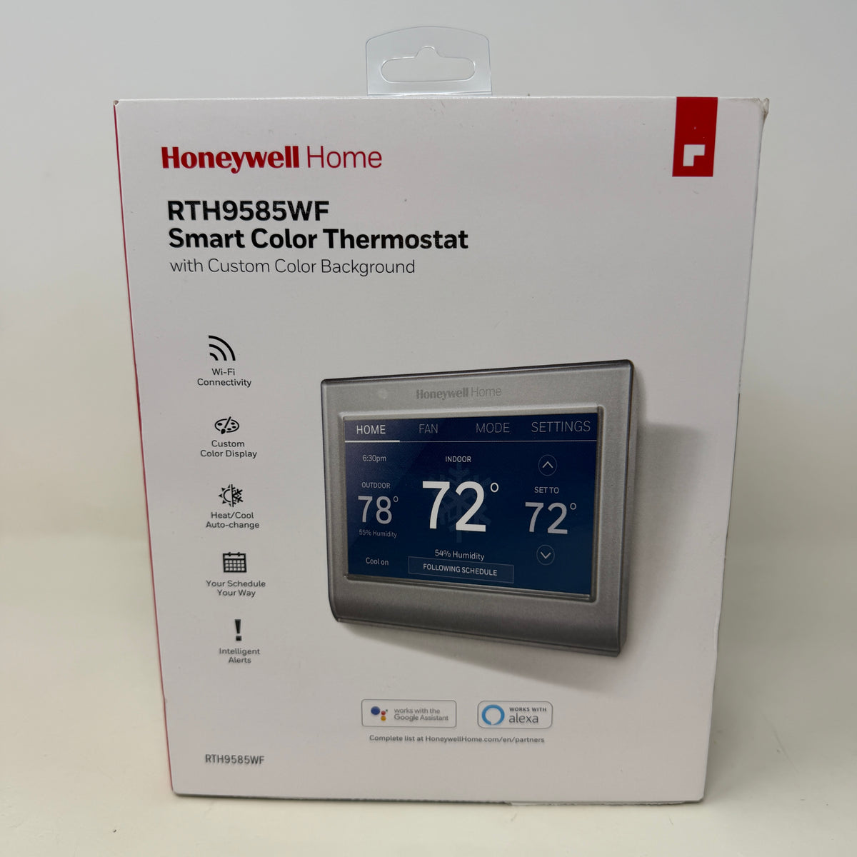 New Honeywell Home RTH9585WF Smart Color Wi-Fi Programmable Thermostat Gray