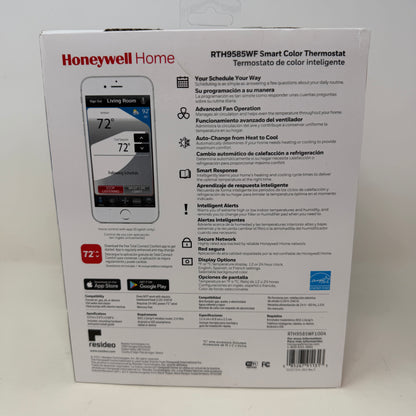 New Honeywell Home RTH9585WF Smart Color Wi-Fi Programmable Thermostat Gray