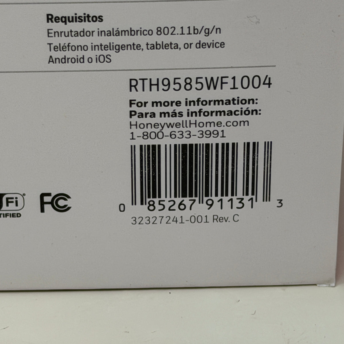 New Honeywell Home RTH9585WF Smart Color Wi-Fi Programmable Thermostat Gray