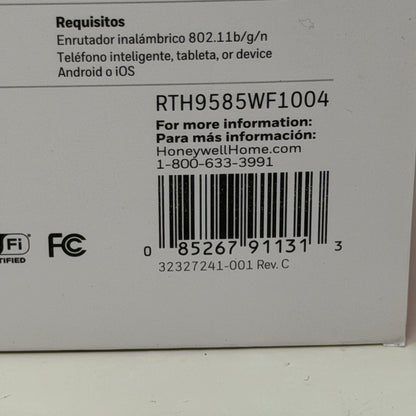 New Honeywell Home RTH9585WF Smart Color Wi-Fi Programmable Thermostat Gray