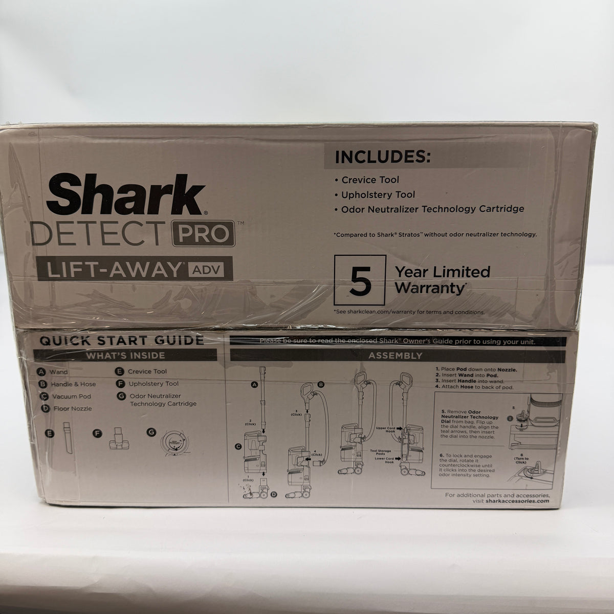 New Shark LA800 Detect Pro Upright Bagless Corded Vacuum Cleaner Black