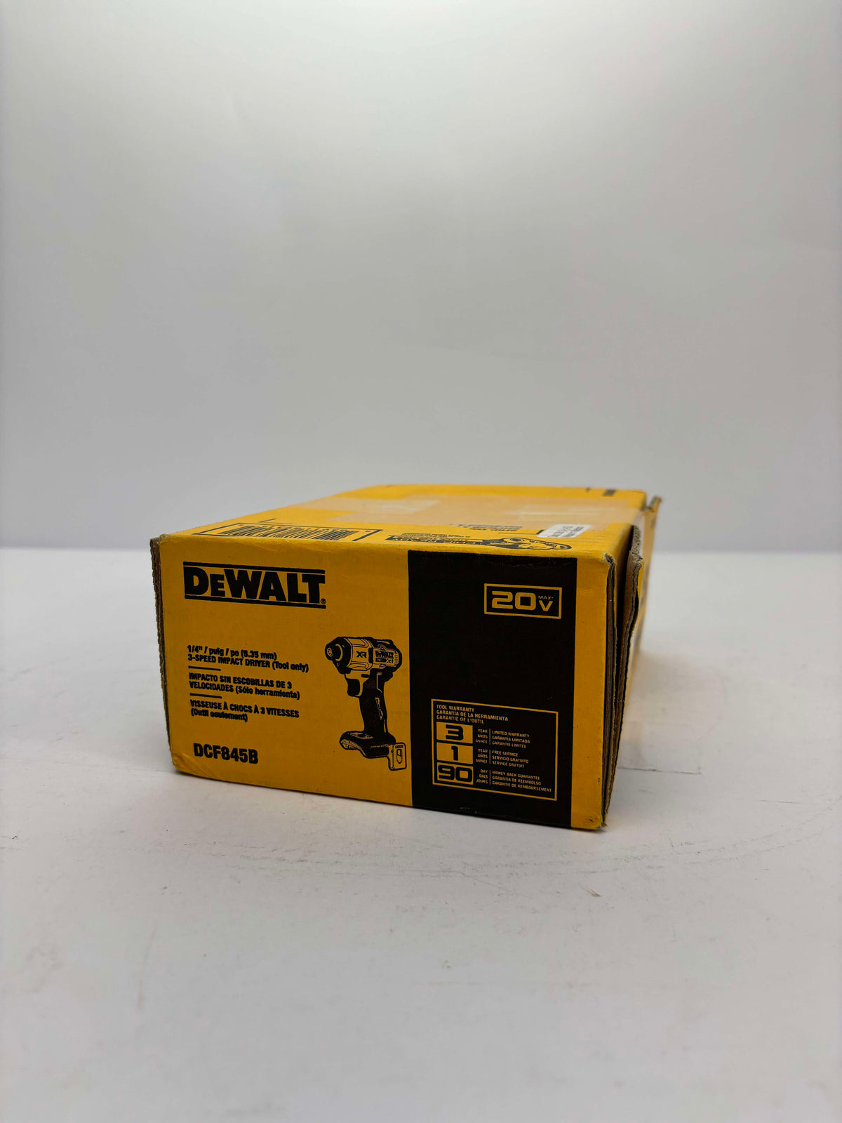 New Dewalt 20v Max Xr 1/4" 3-Speed Impact Driver DCF845B