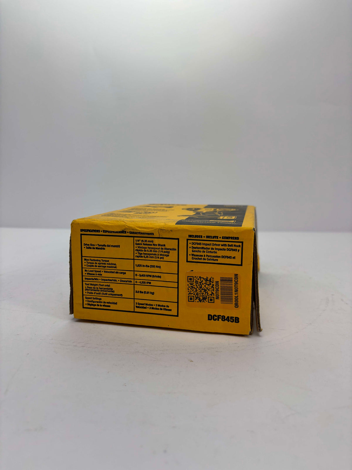 New Dewalt 20v Max Xr 1/4" 3-Speed Impact Driver DCF845B