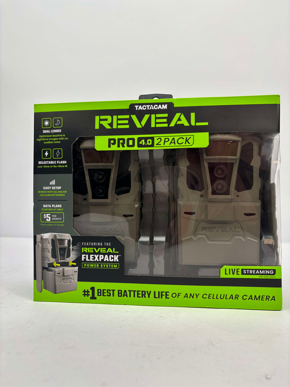 New Tactacam Reveal XPro 4.0 Cellular Trail Camera RV-XP4-BNDL1 2 Pack