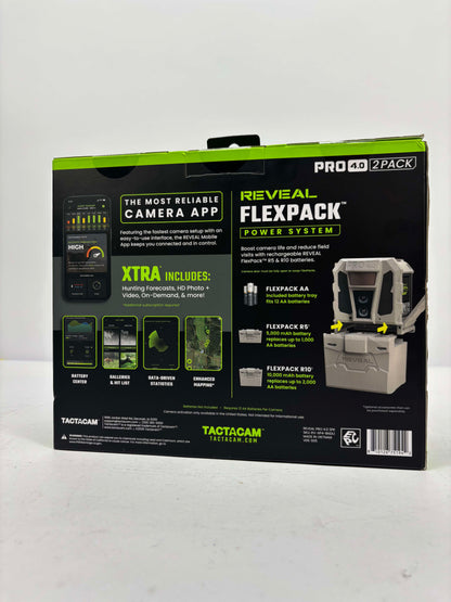 New Tactacam Reveal XPro 4.0 Cellular Trail Camera RV-XP4-BNDL1 2 Pack