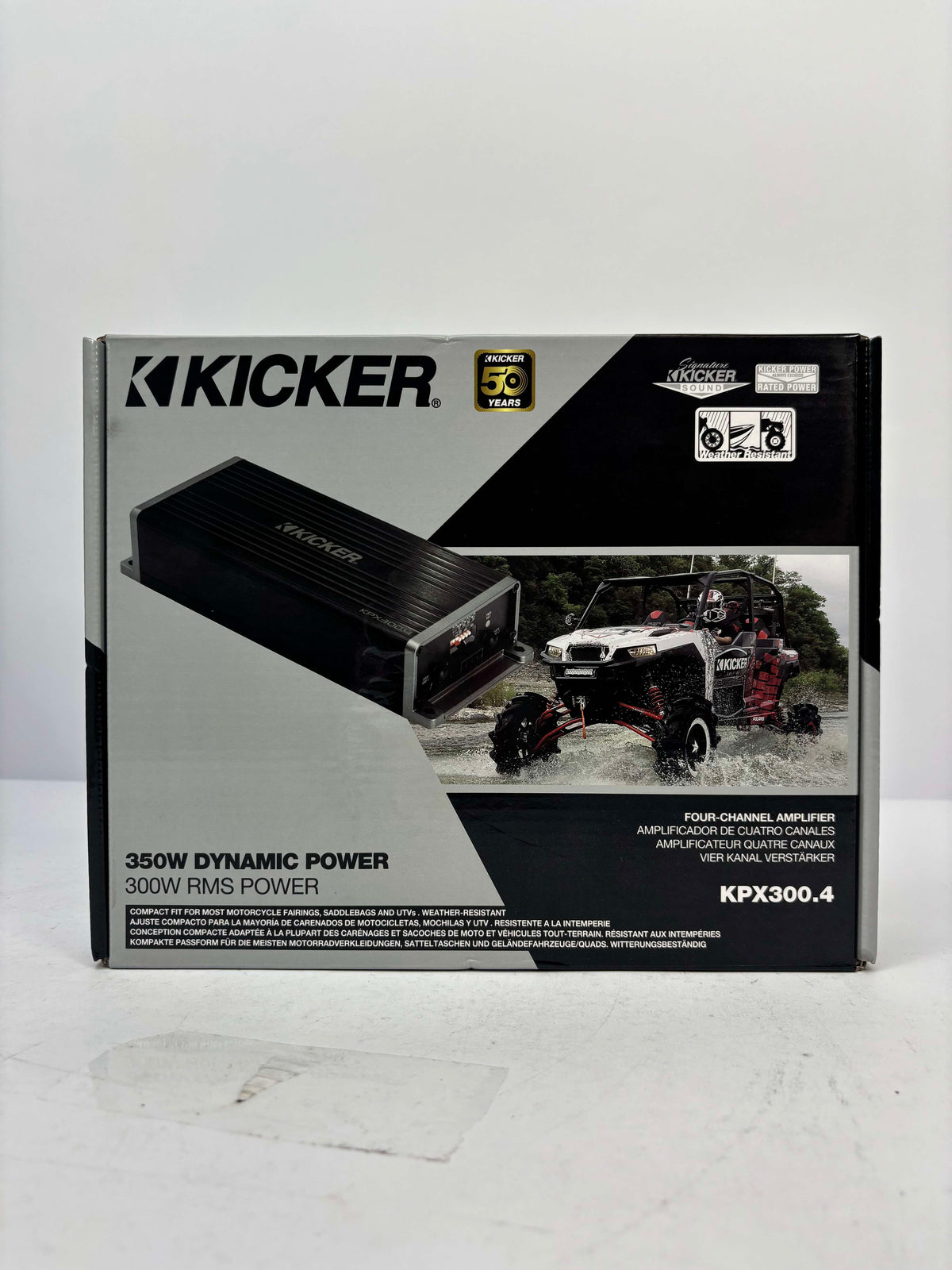 New
Kicker KPX300.4 Full-Range 4-Channel Compact Amplifier