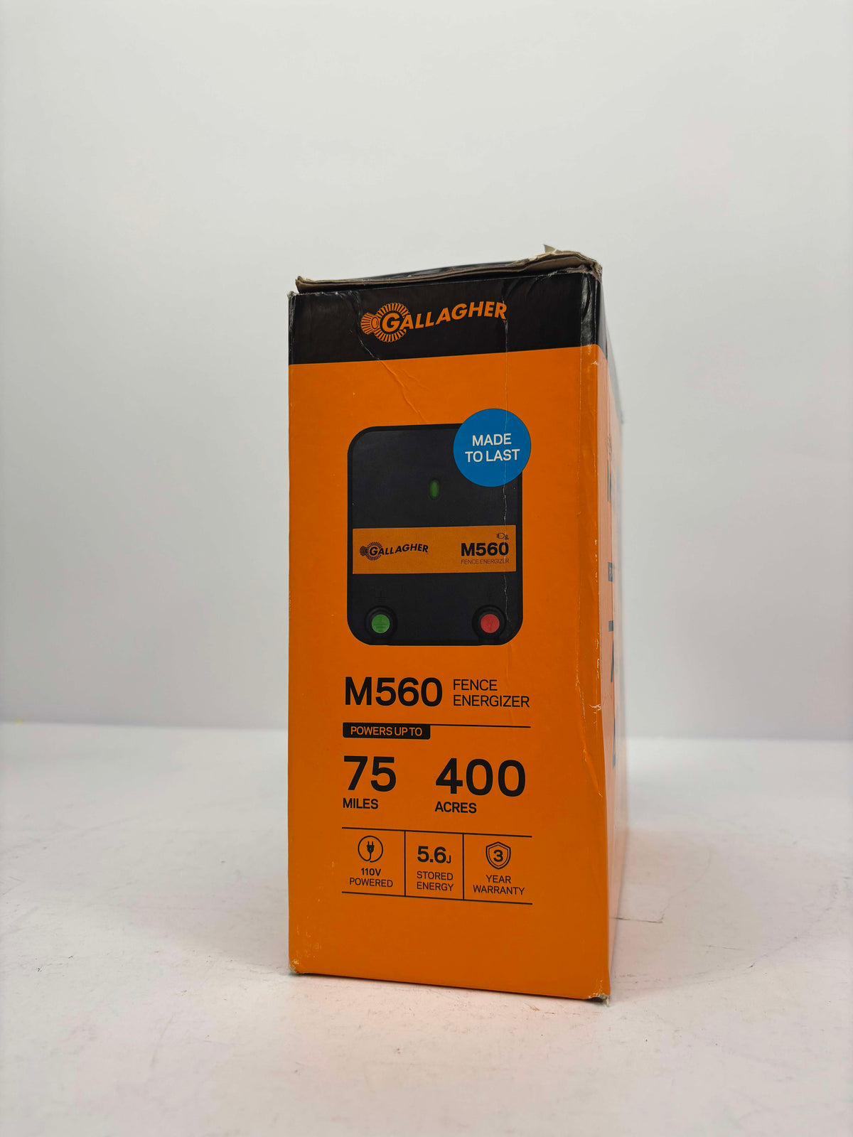 New Gallagher M560 Fence Energizer 75 Mile 400 Acre 110V 5.6J